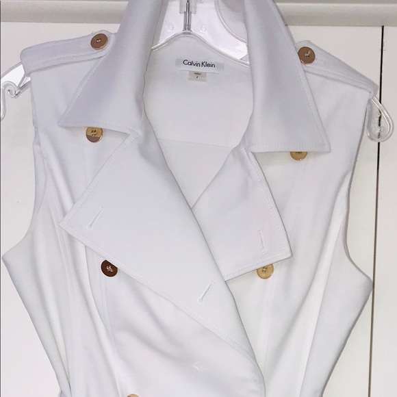 Calvin Klein Dresses & Skirts - Calvin Klein double breasted trench dress NEW